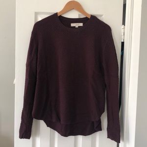 LOFT maroon sweater - size M